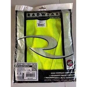 Radians Radwear SV8 High Visibility Safety Vest 3X Green Mesh ANSI Class 2